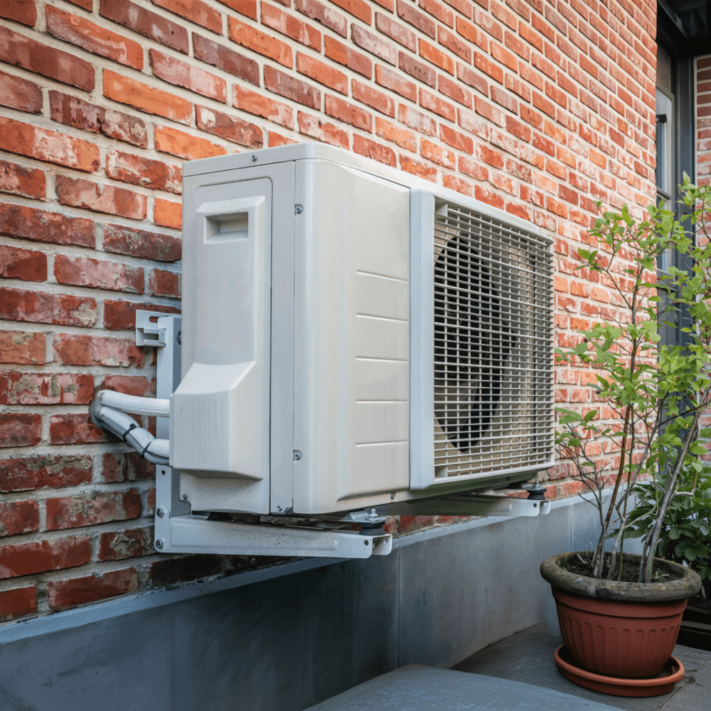 Image of a heat pump in Manitoba